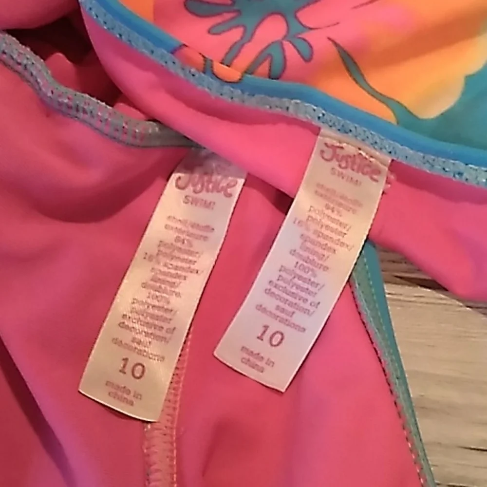 Justice swim 10 bikini 👙 bathing suit
